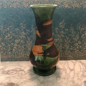 Vintage Royal Haeger Green Earth Wrap Vase